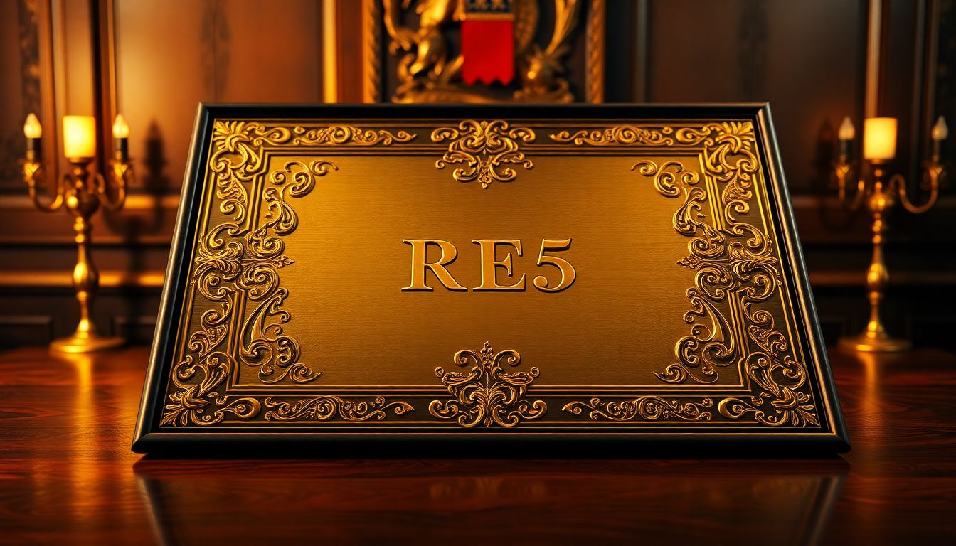 RE5 Certificate