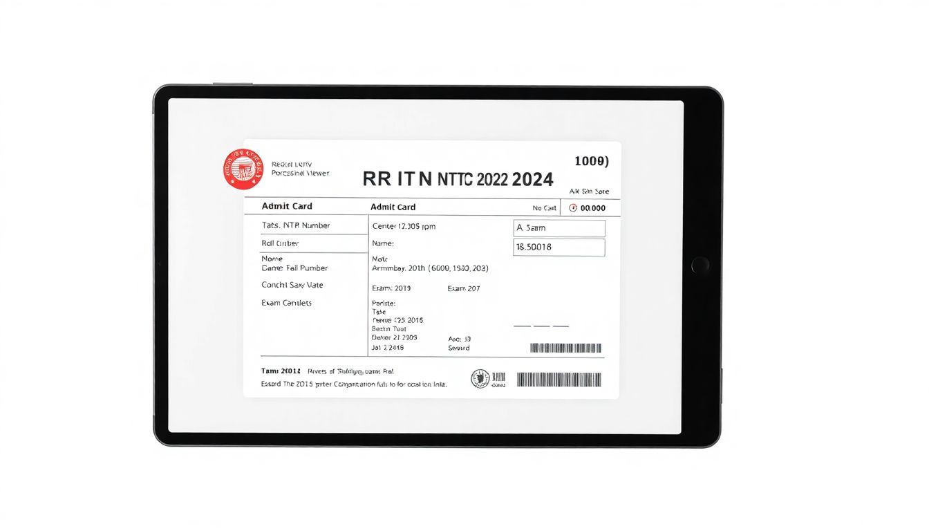 RRB NTPC Admit Card 2024