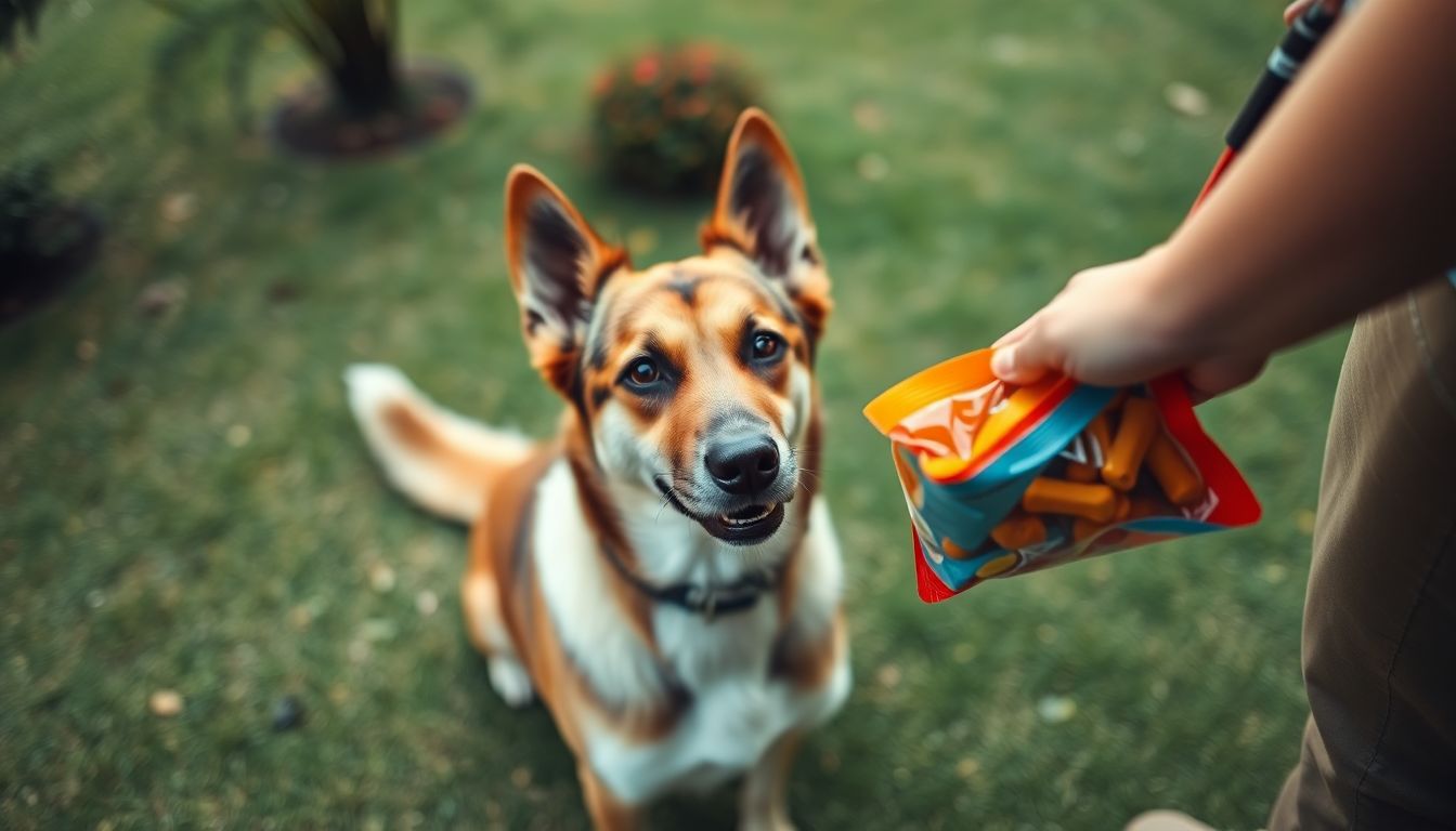 Dog Training Using Treat Bags