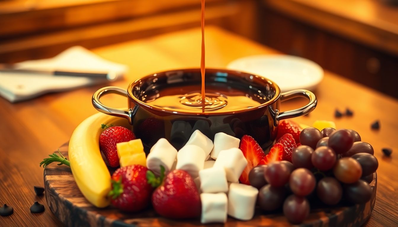 Easy Chocolate Caramel Fondue