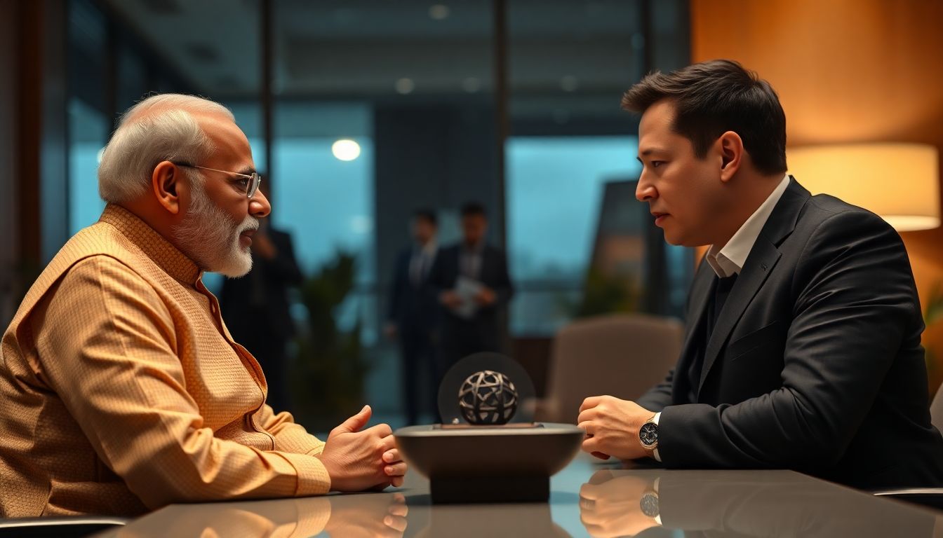 Modi Meets Musk