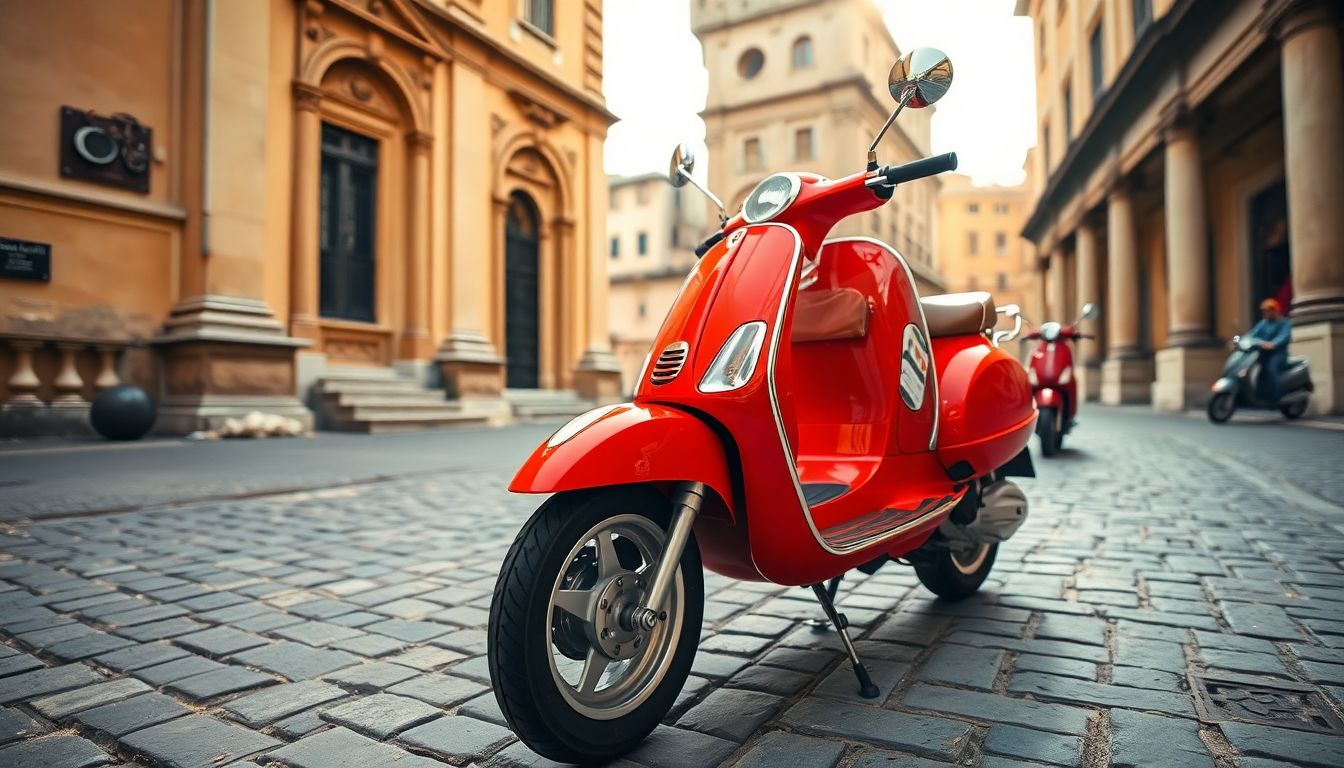 Vespa in Roman Holiday