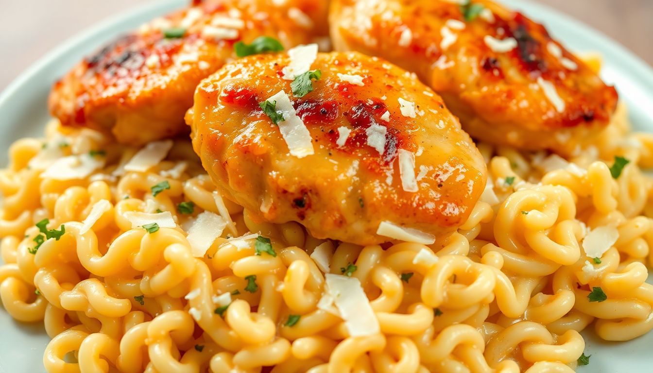 Creamy Garlic Parmesan Chicken Orzo