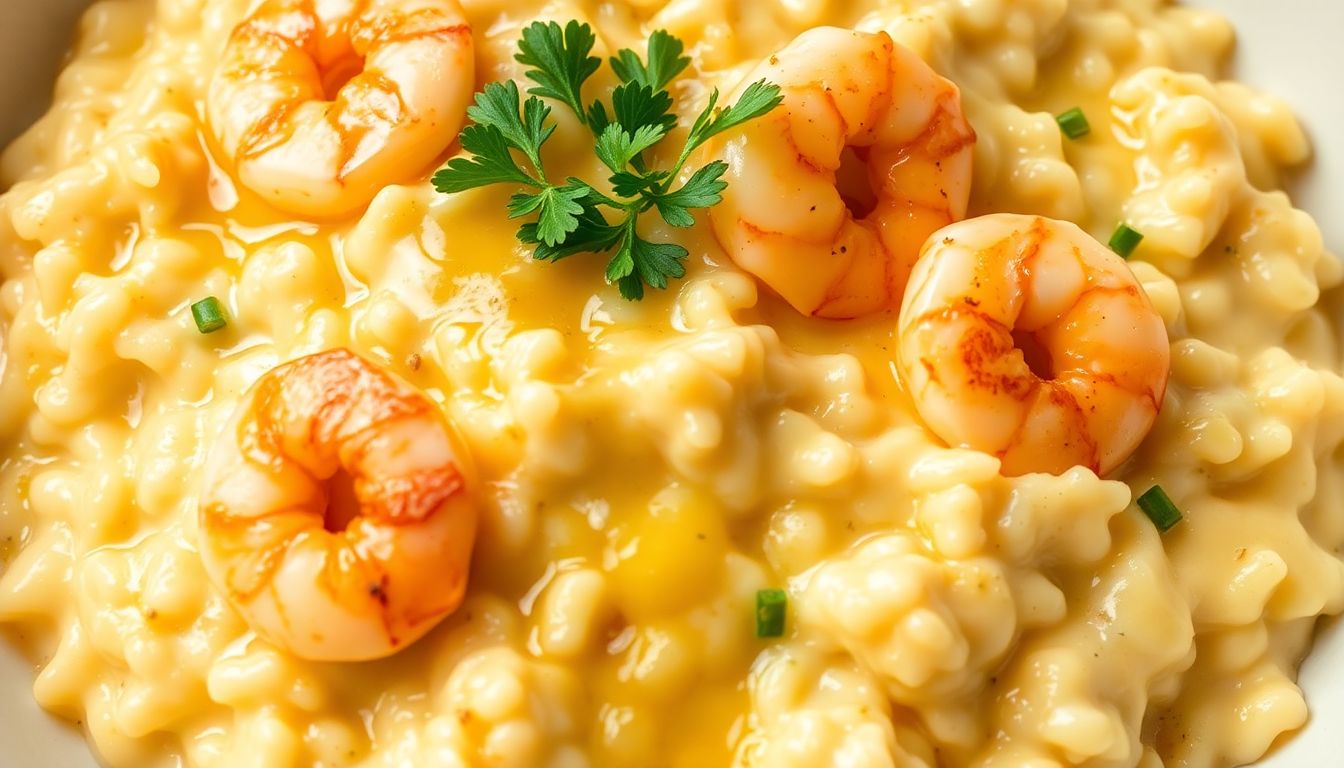 Creamy Garlic Shrimp Risotto