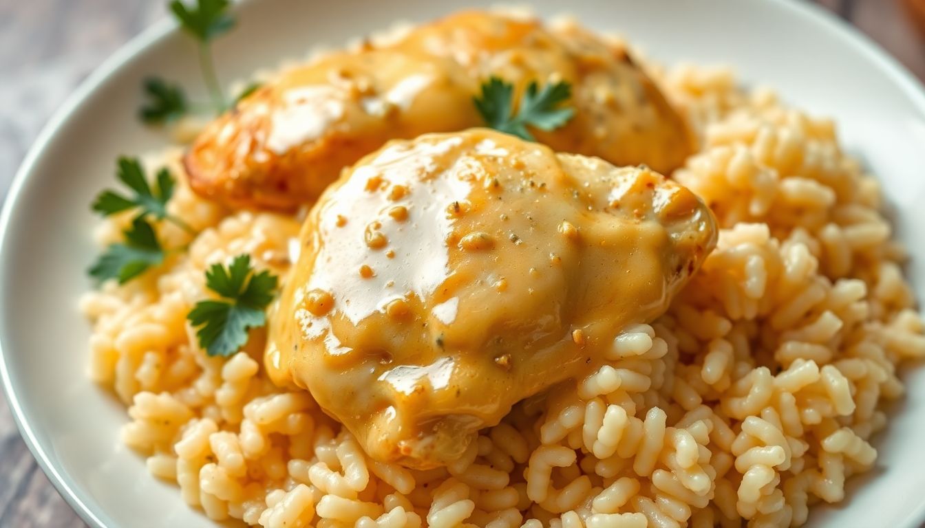 Creamy Parmesan Chicken and Rice