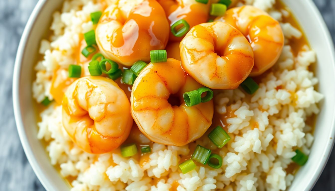 Garlic Butter Shrimp Rice Bowl