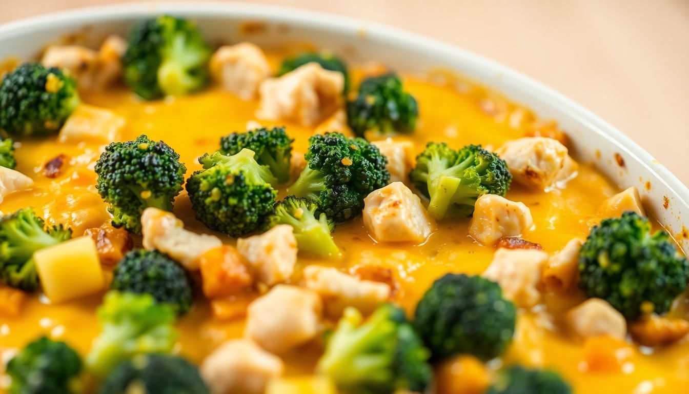 Cheesy Broccoli Chicken Casserole