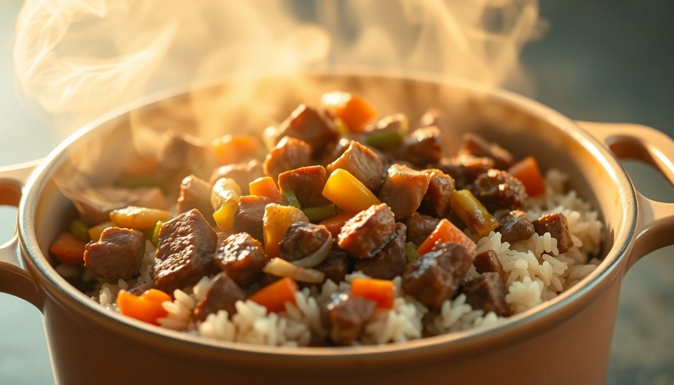 Easy One-Pot Beef & Rice