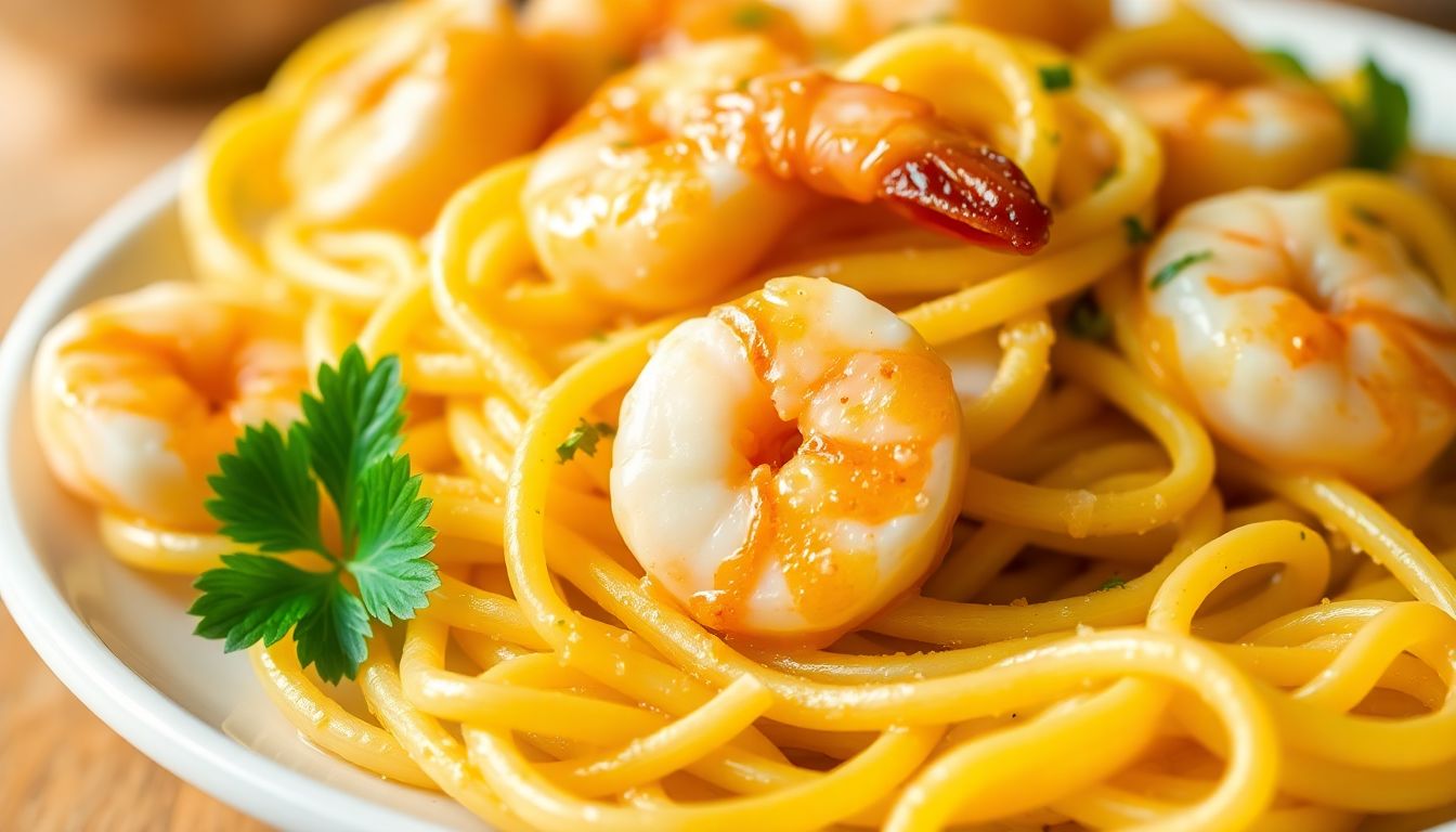 Garlic Butter Shrimp Pasta
