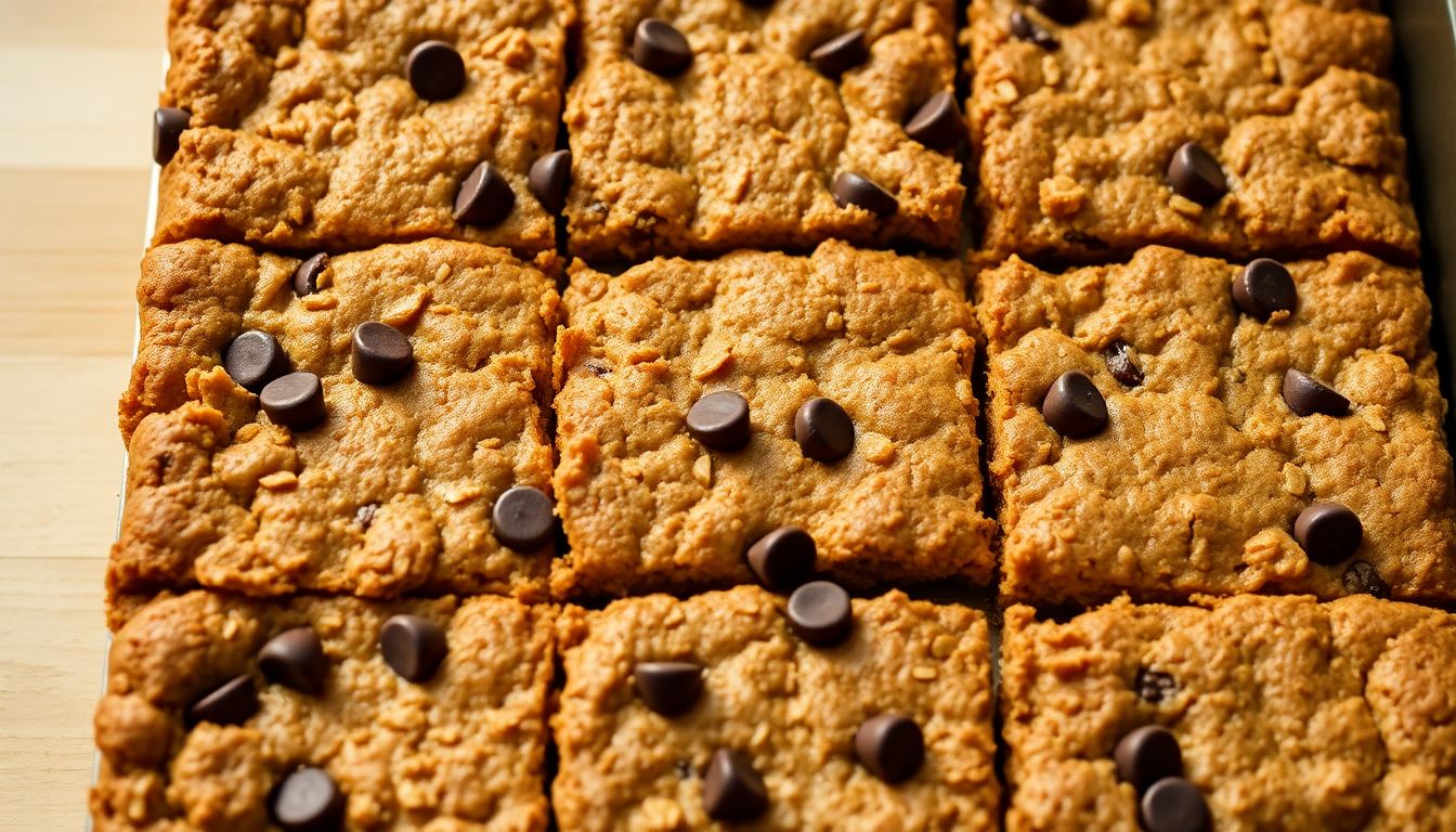 Healthy Chocolate Chip Oatmeal Bars