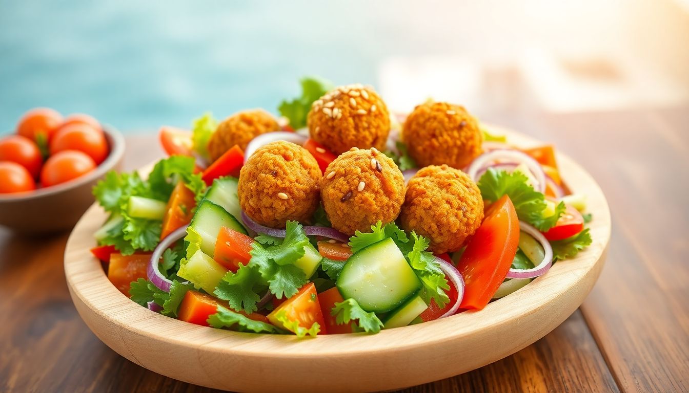 Mediterranean Falafel Salad