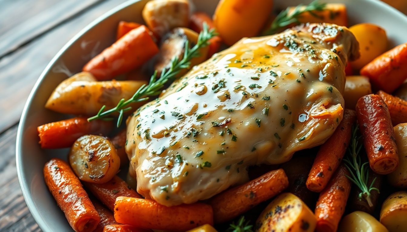 Lemon Herb Chicken with Roasted Vegetables