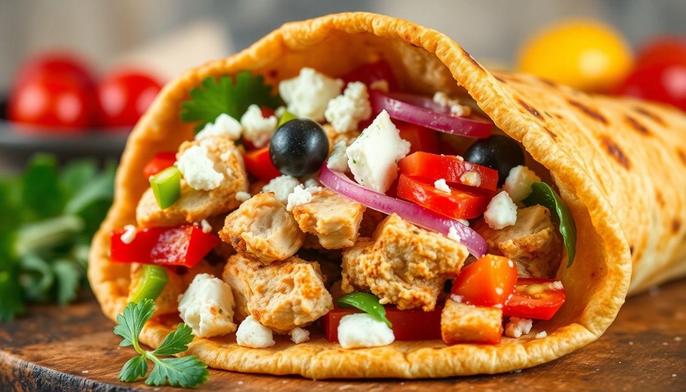 Mediterranean Chicken Pita