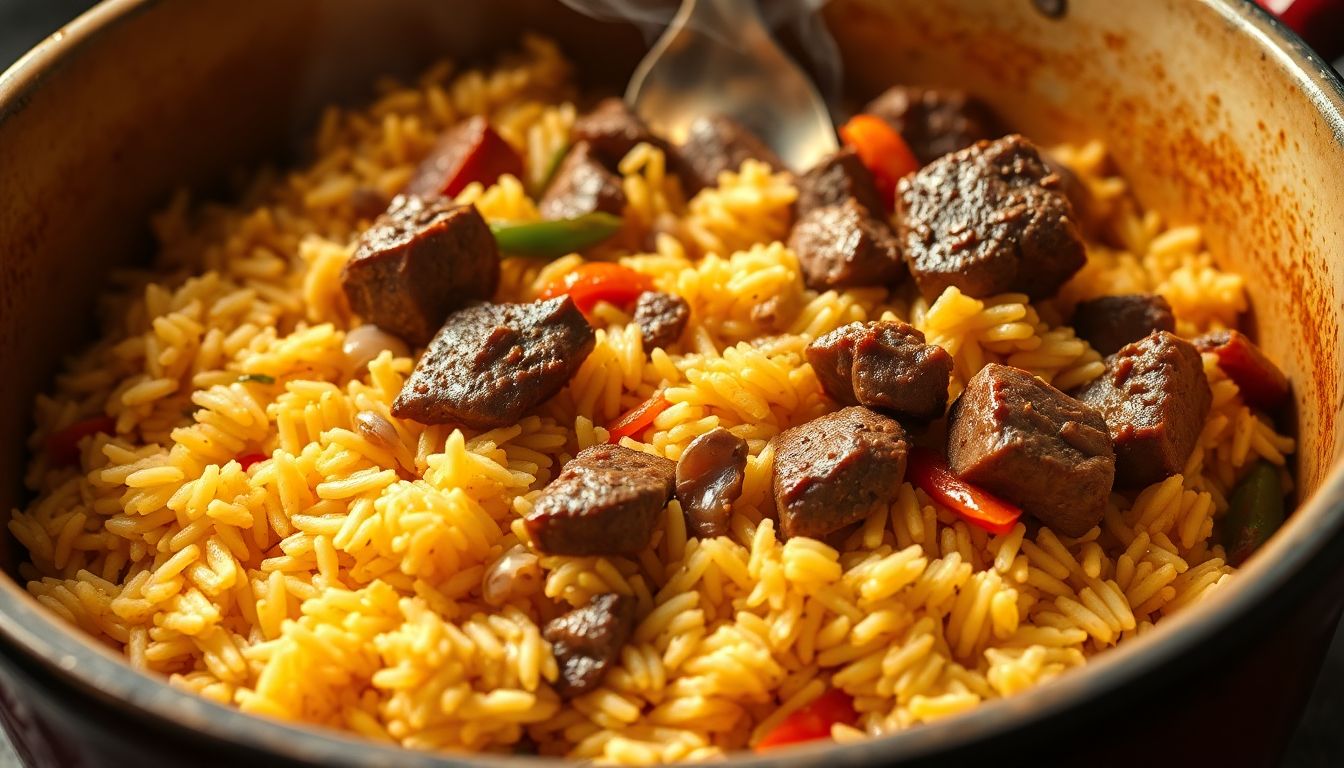 One-Pot Beef and Rice
