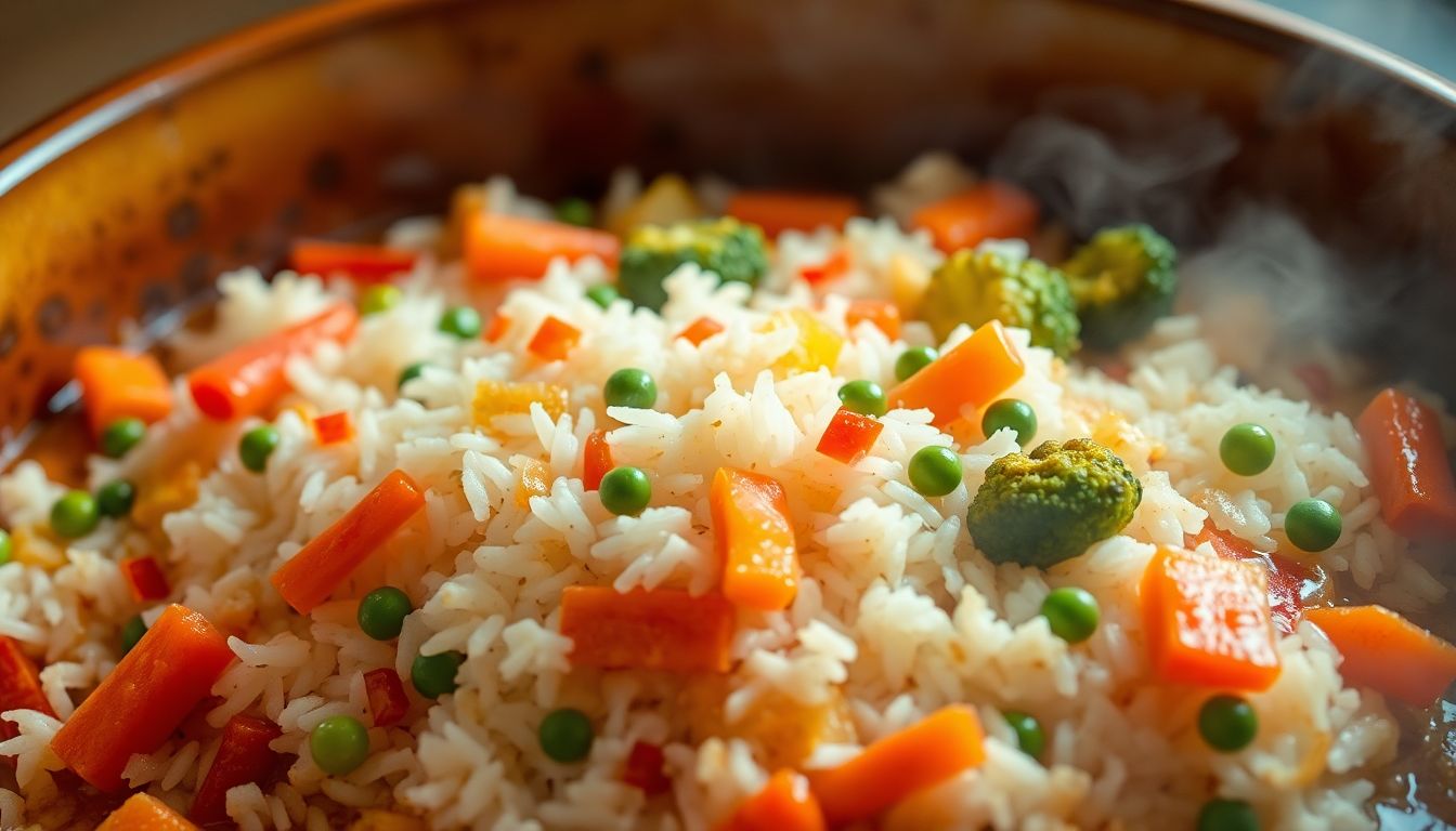 One-Pot Vegetables and Rice