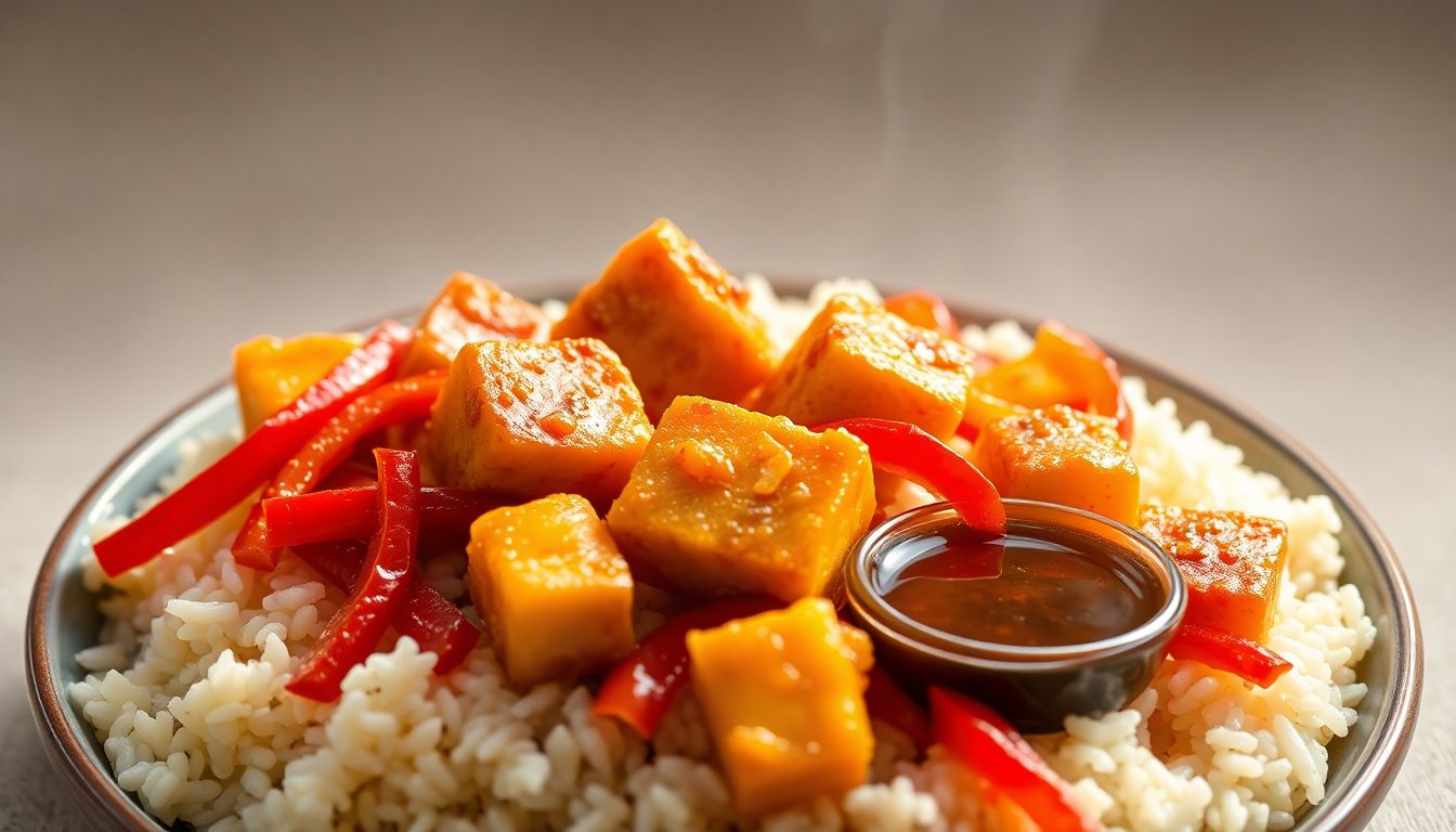 Healthy Honey Garlic Tofu