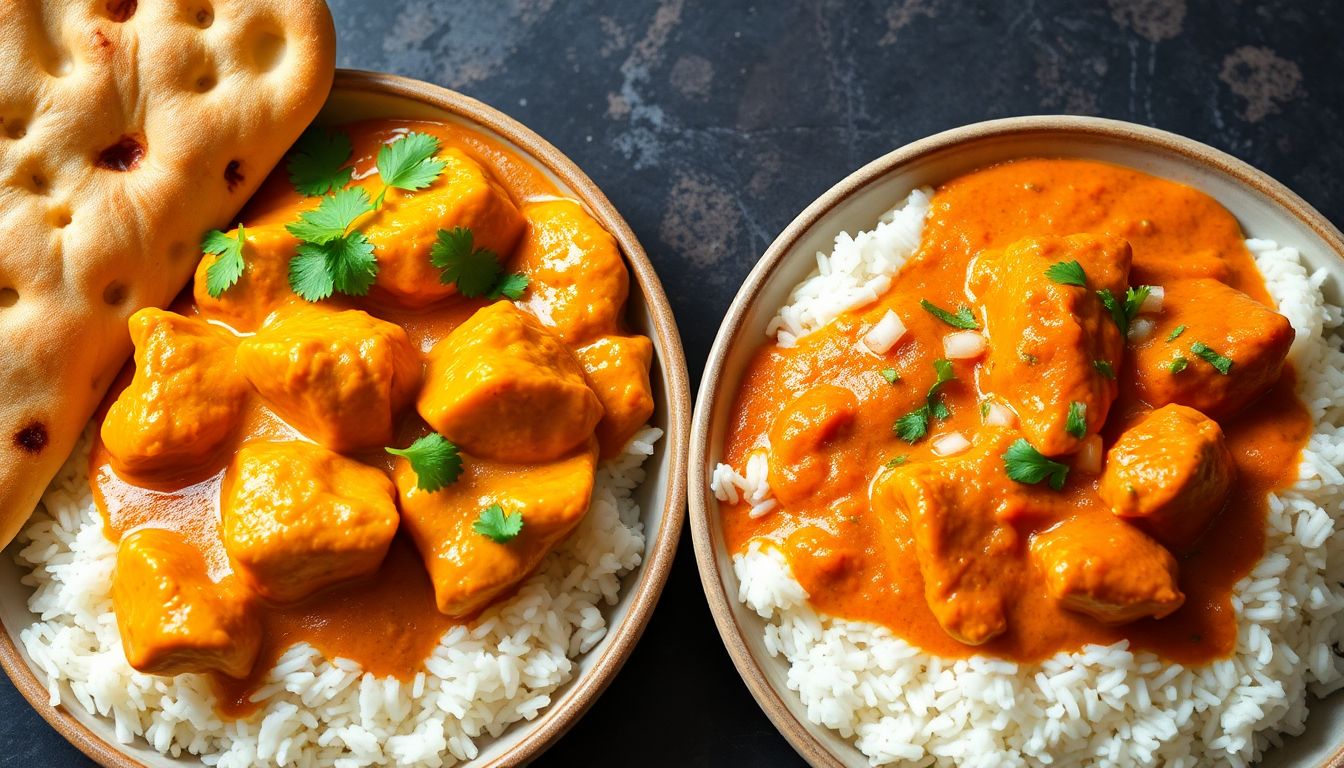 Butter Chicken vs Chicken Tikka Masala