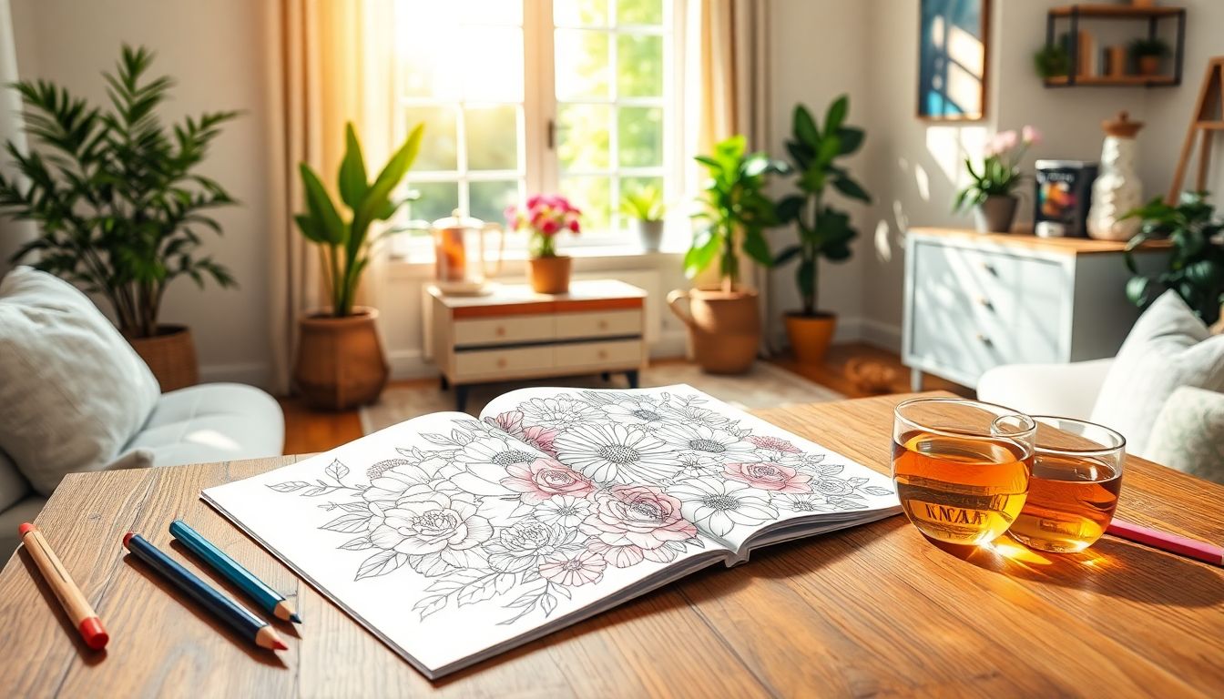 Adult Coloring Book Pages Flowers: Color Your Way to Quiet Joy