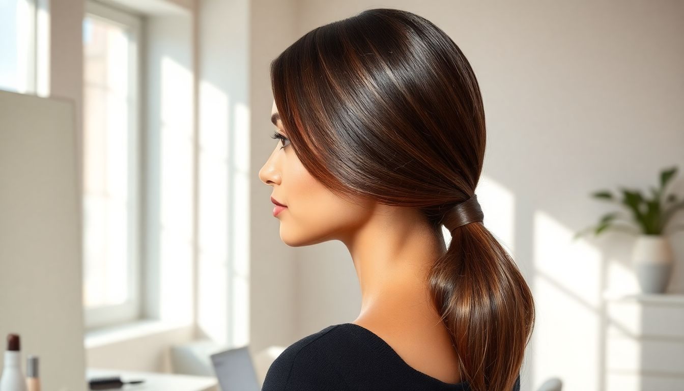 Sleek Low Ponytail