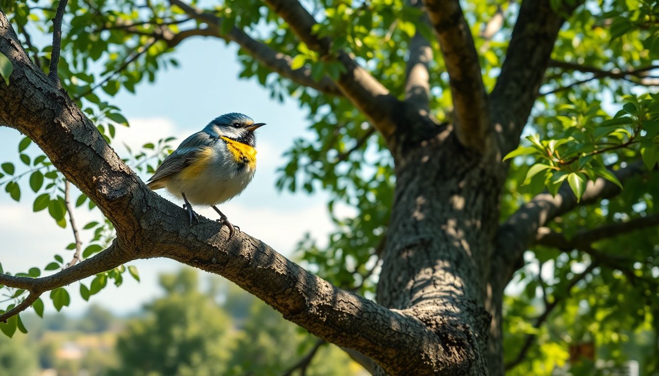 Bird Sitting on a Tree