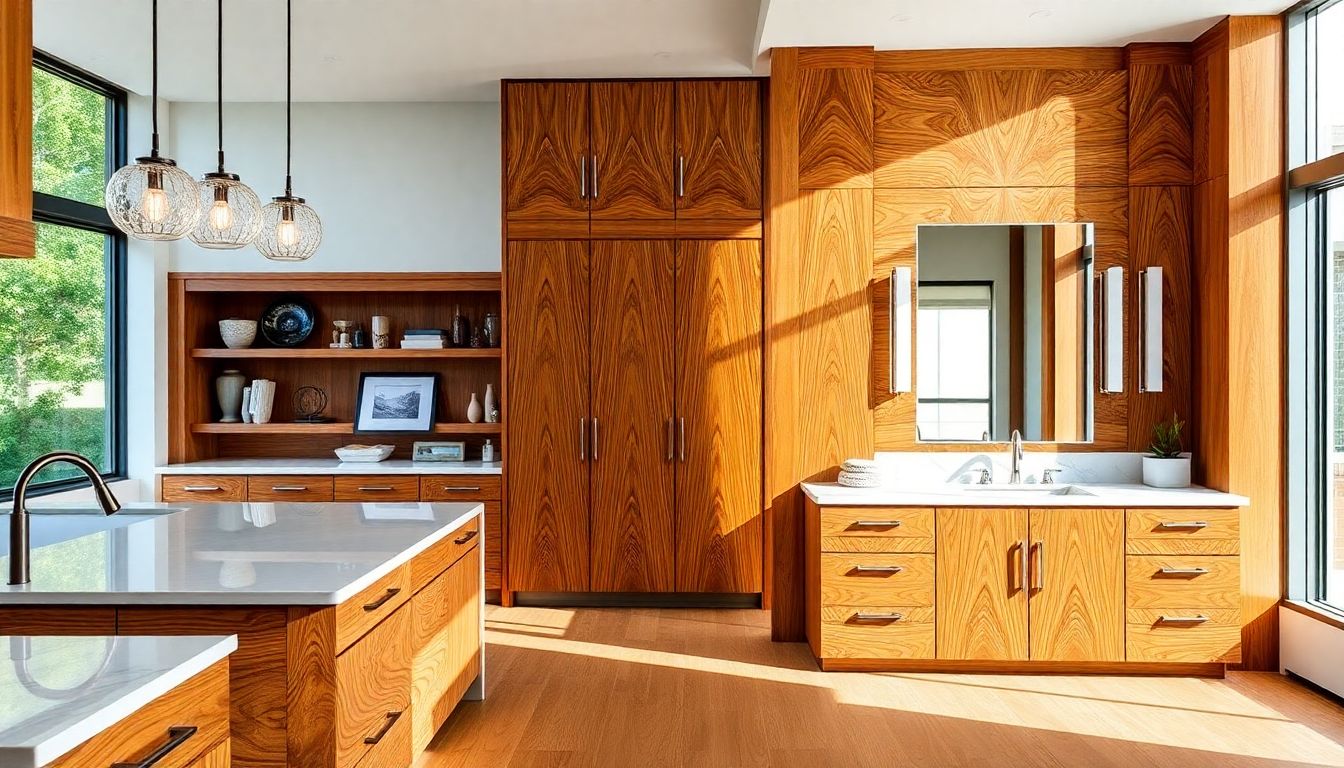 All-Wood Cabinets for Kitchen and Bathroom Makeovers