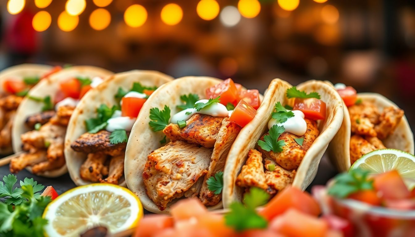 Chicken Shawarma Tacos