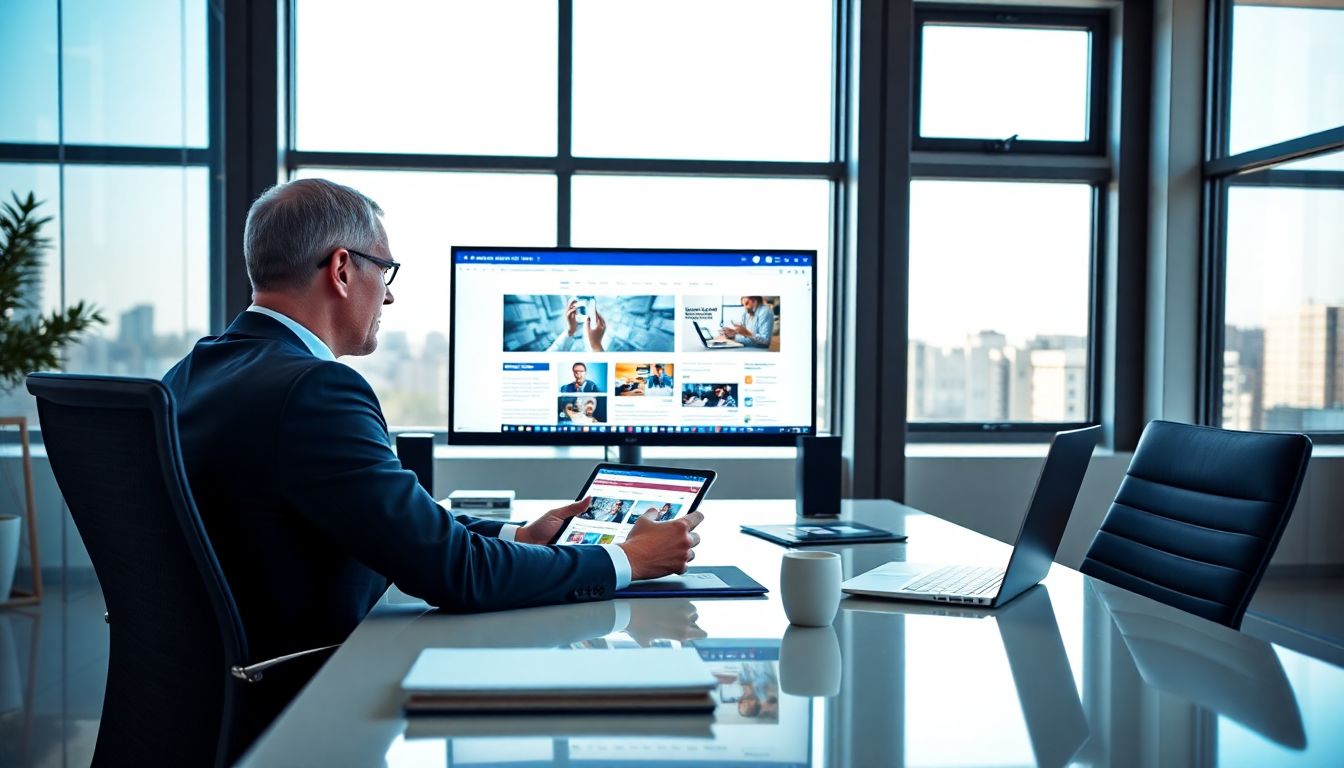 Image of a person working on a website
