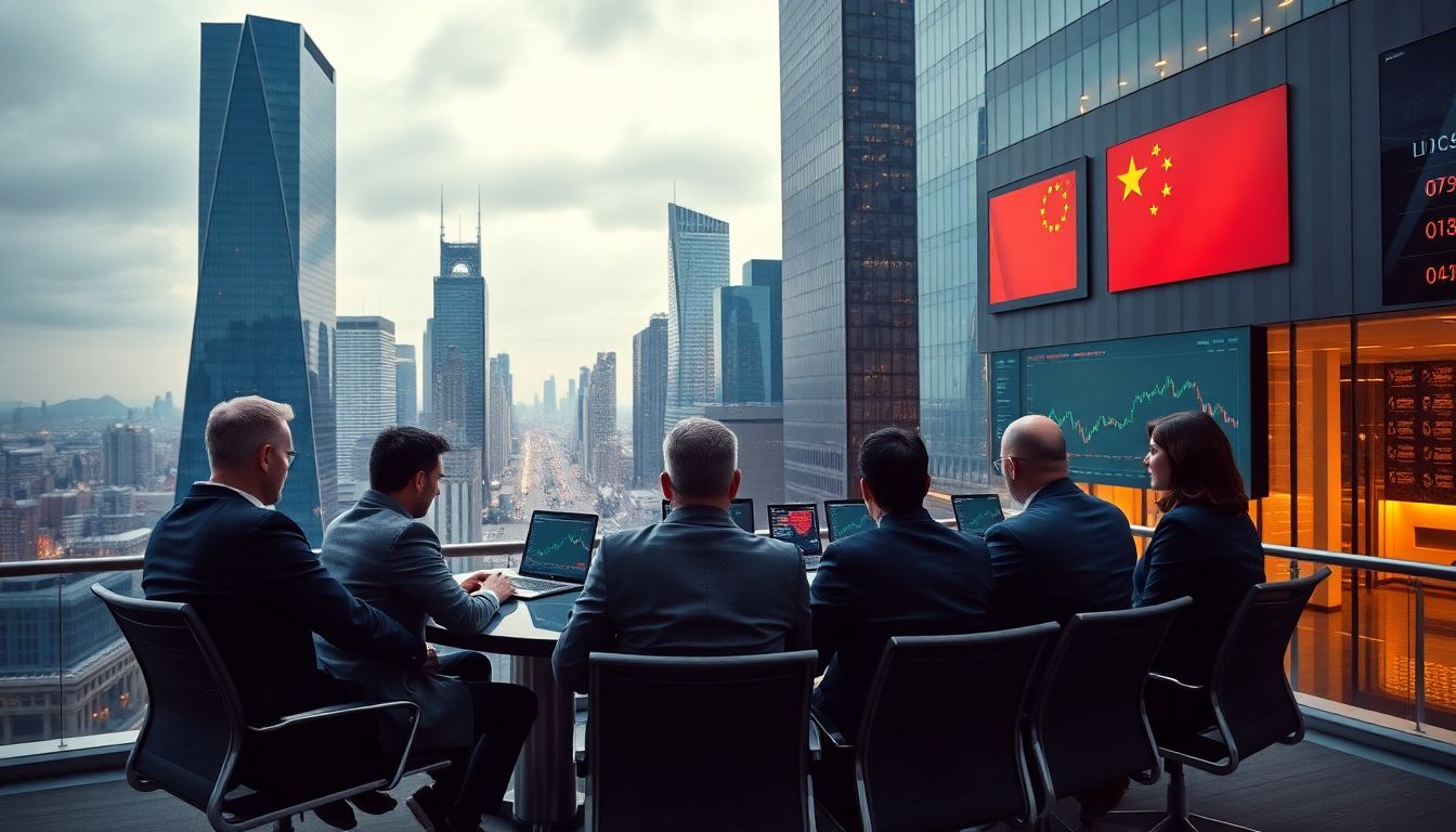 Imagen relacionada con la bolsa y las reuniones internacionales