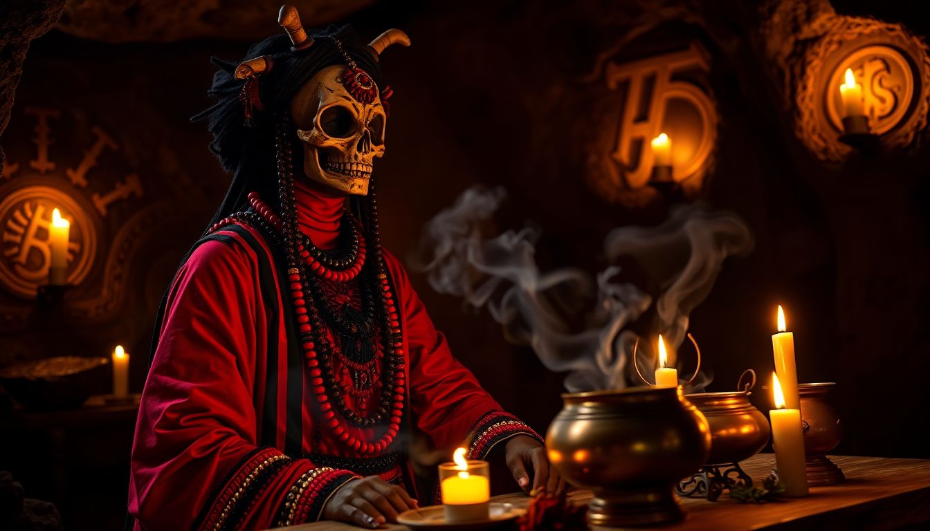 Imagen relacionada con Exu Tata Caveira en la Kimbanda