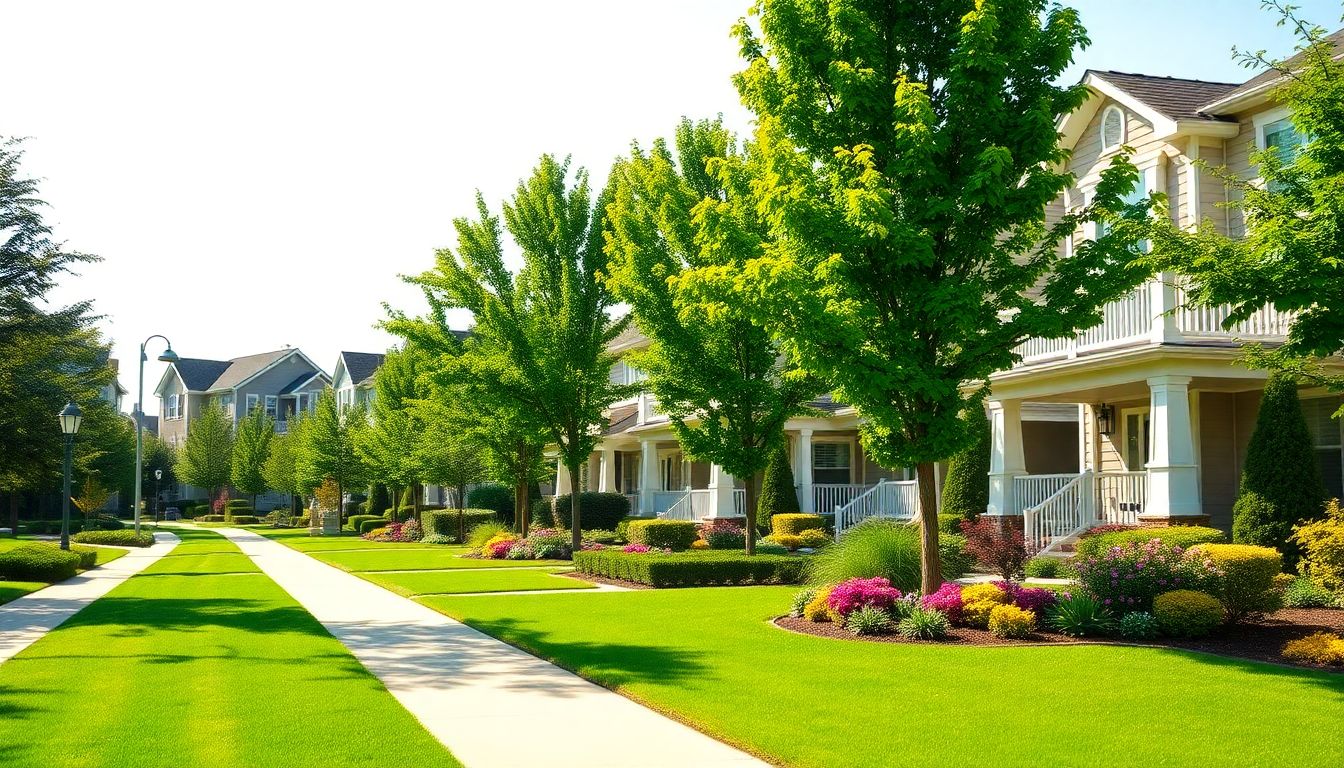 Paisagismo fachada casas americanas