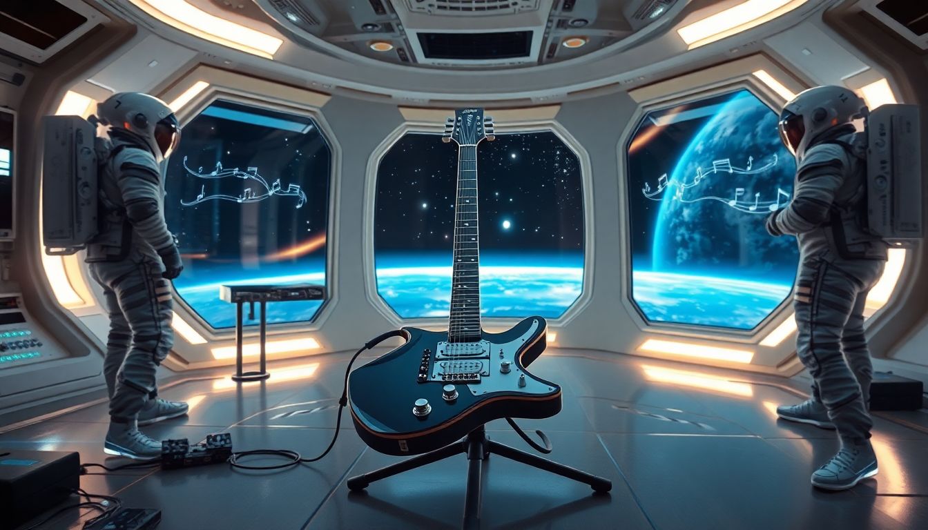 Guitar in space