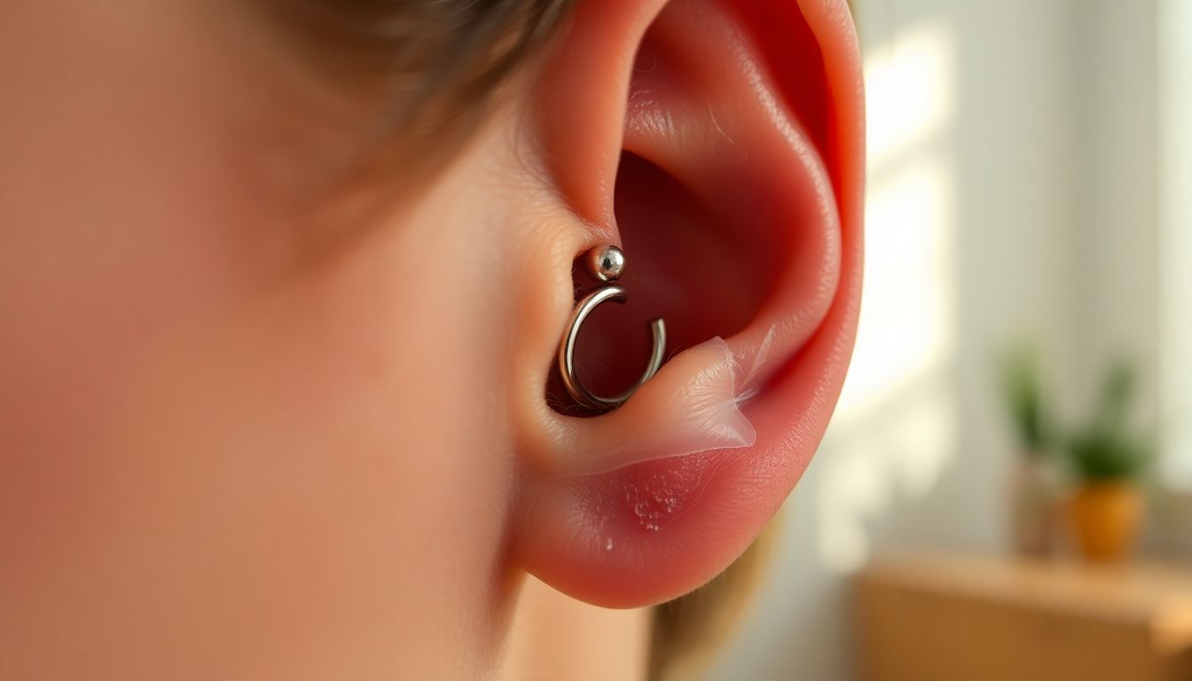 Helix Piercing Healing