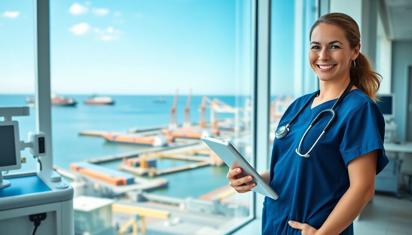 Female Nurse in Gulf Healthcare Setting