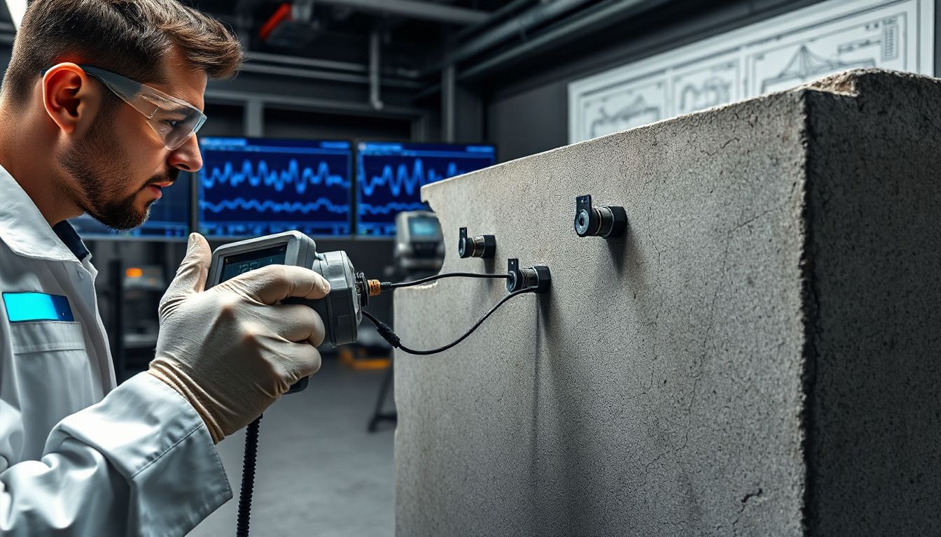Ultrasonic Pulse Velocity Test