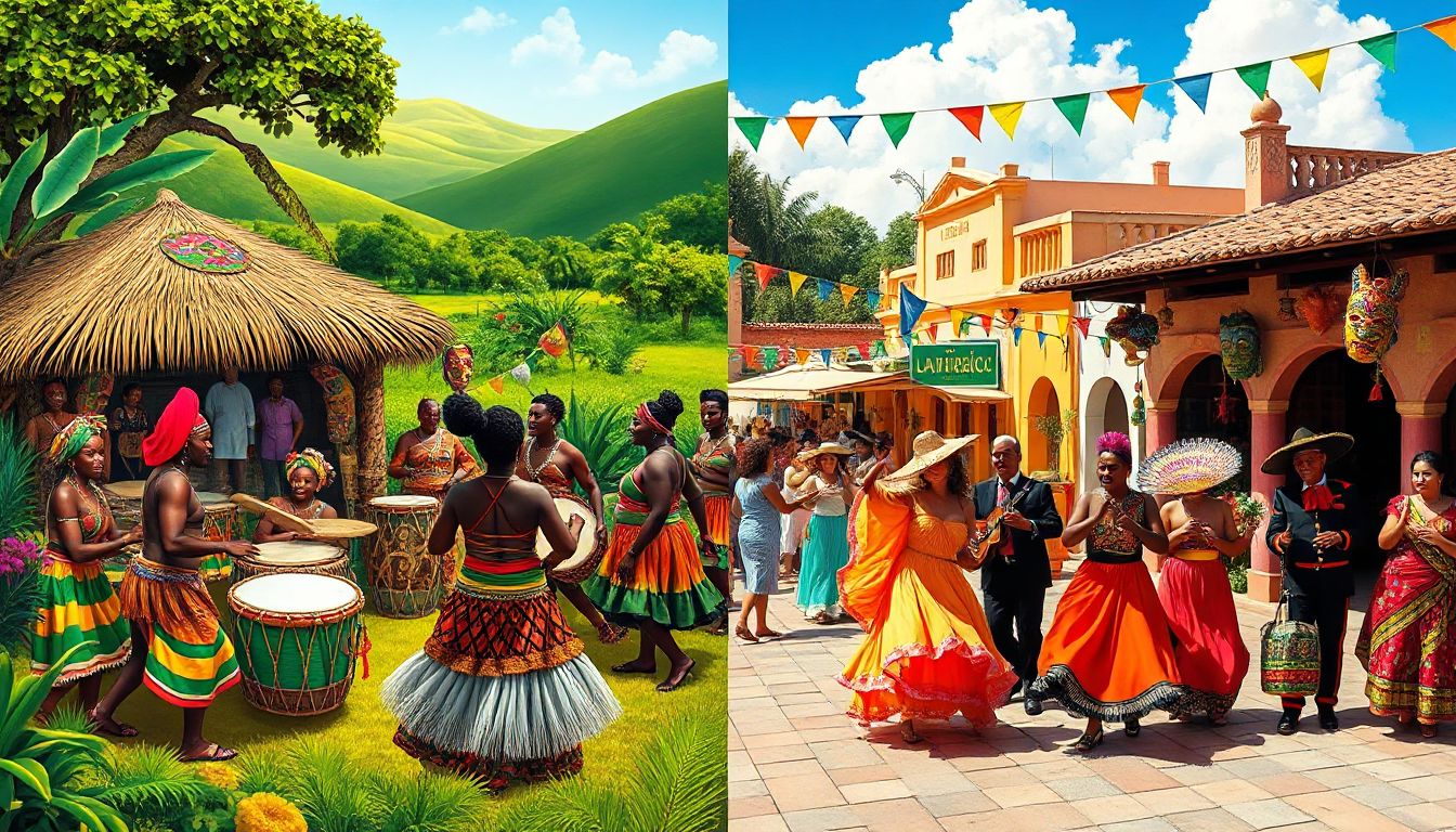 Imagen relacionada con cultura africana y latinoamericana