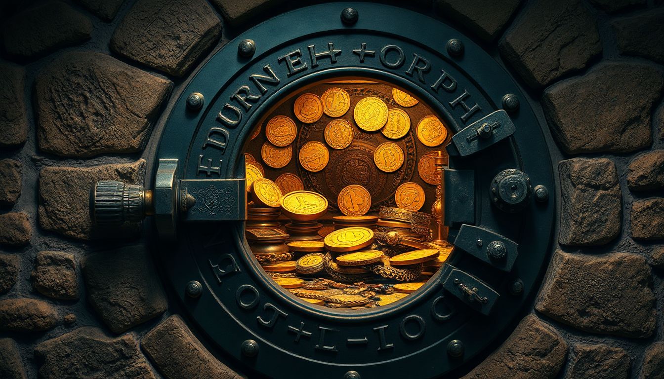 Vault Door Protecting Valuable Items