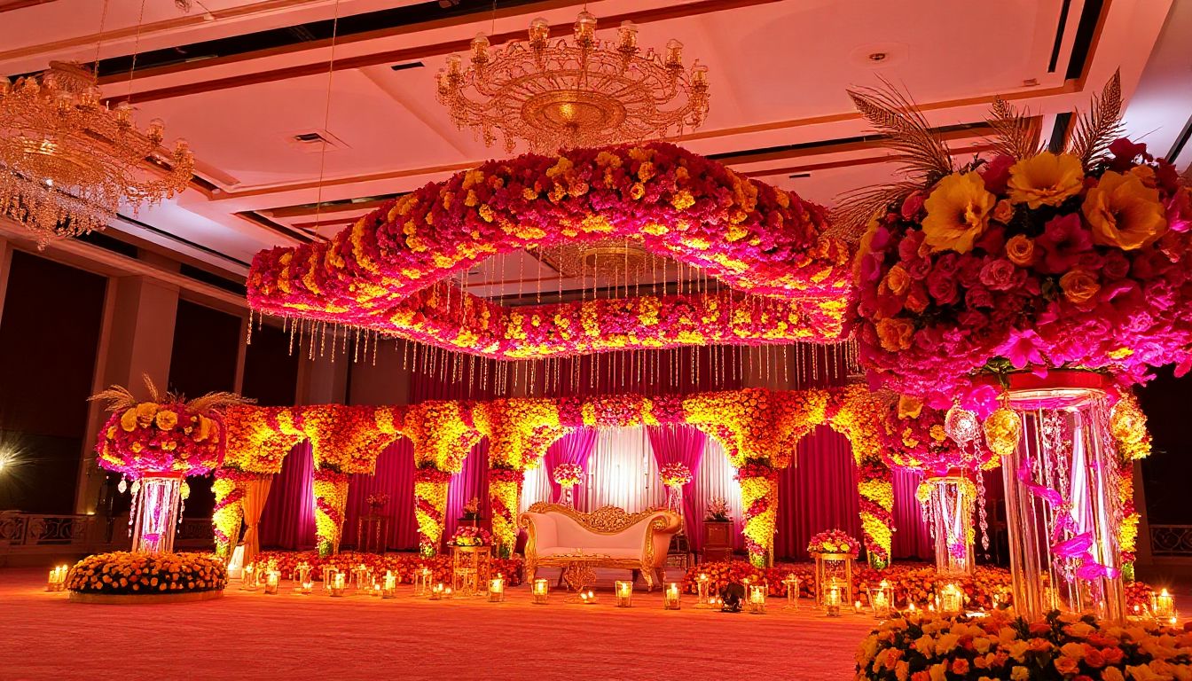 A dazzling display of festive lights illuminates a home, ready for Diwali celebrations in Delhi.