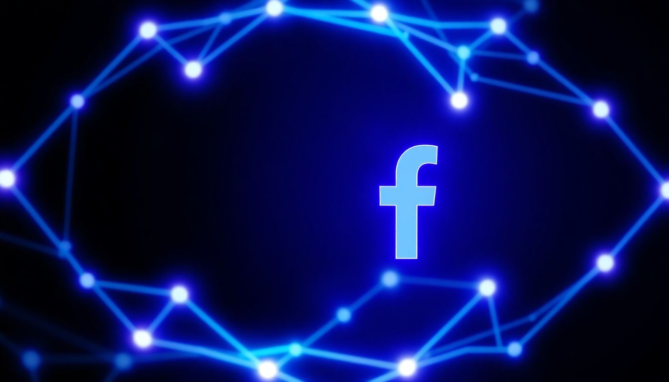 An AI interface displaying ad creative options for Facebook, blending data analysis with visual design for smarter campaigns.