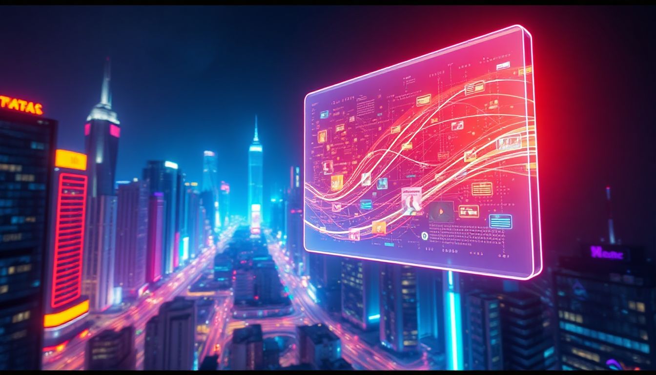 The living room of tomorrow: A family enjoying high-definition entertainment on a sleek TV, powered by the future of connectivity.