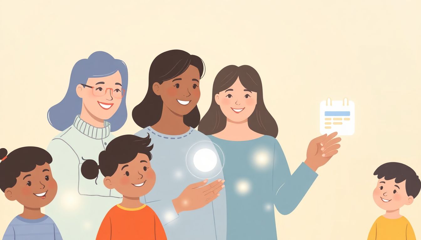 (A parent easily connects with their child's school using a parent portal app)