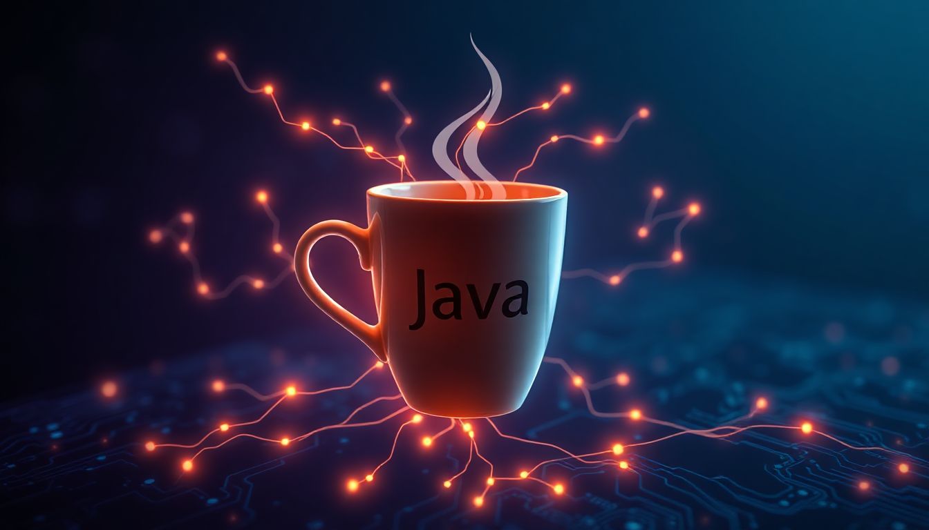 (Java code flows through the complex networks of today's AI systems)