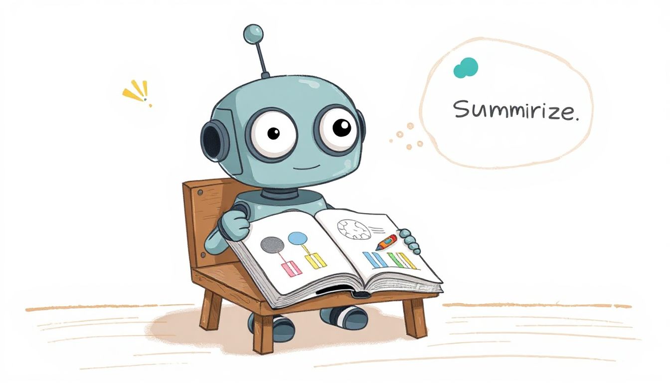 A young child points excitedly at an open book, with digital elements overlaid, suggesting a blend of traditional reading and AI assistance.