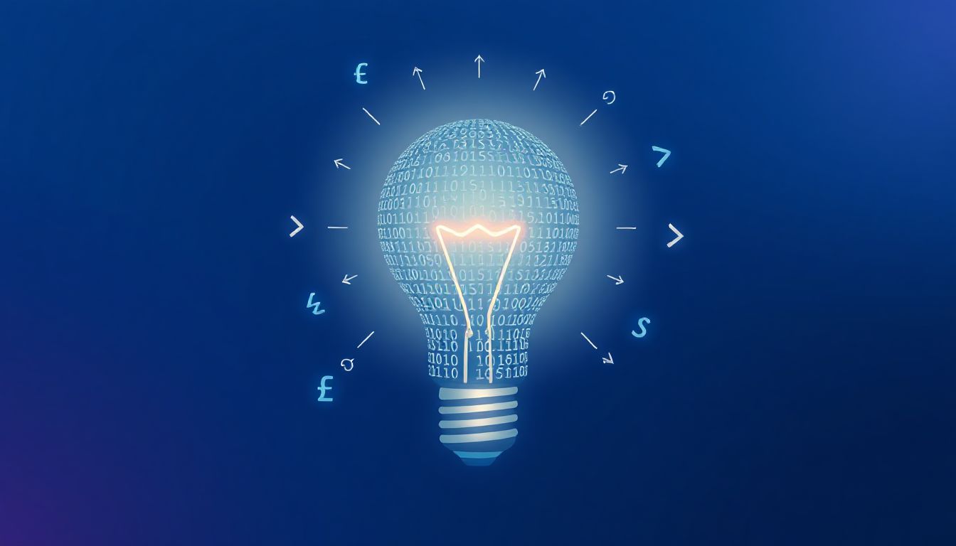 A person holds a phone, showing an email subject line: 