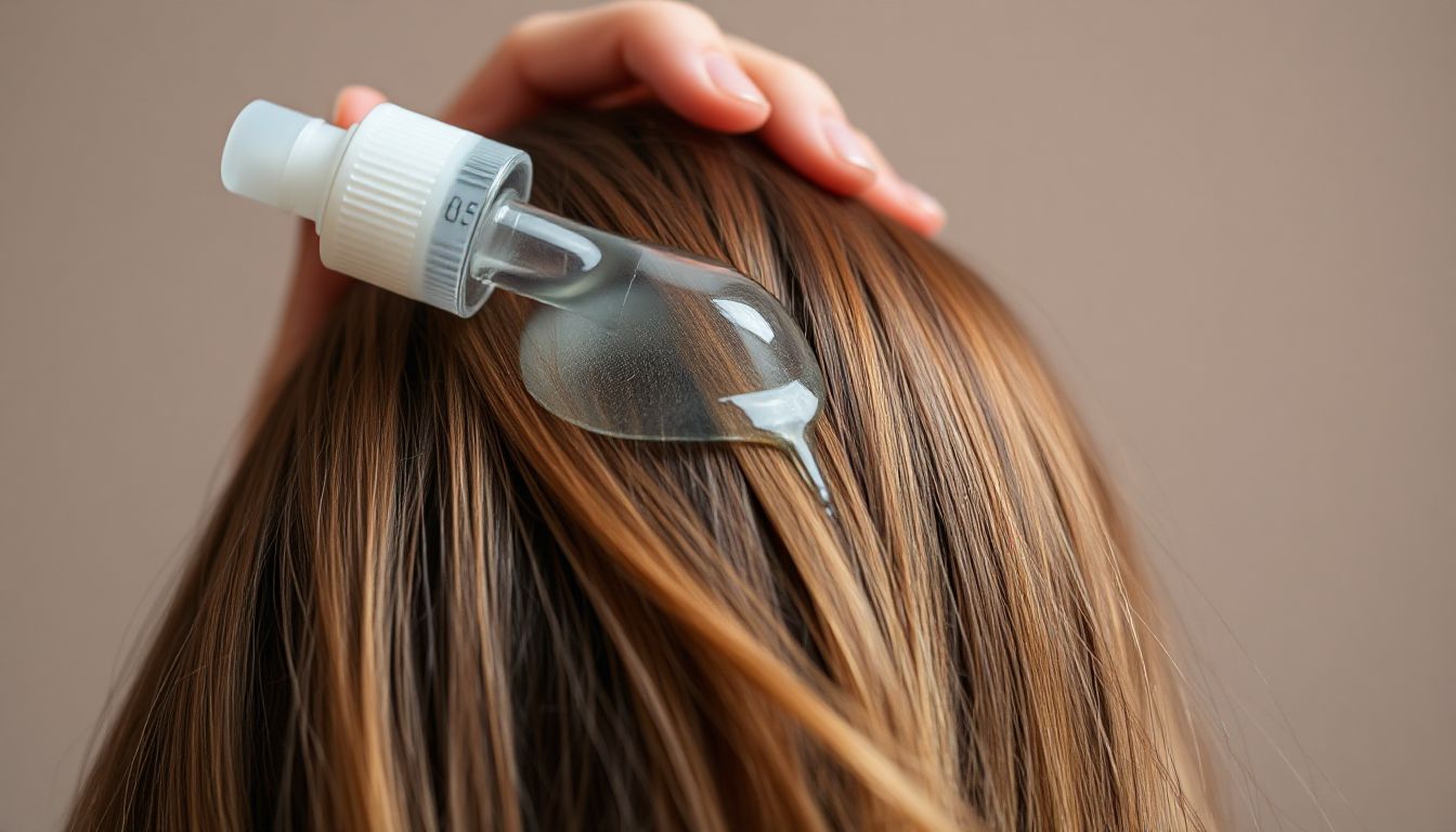 A woman with beautifully styled, shiny hair, emphasizing the transformative effects of hair serum.