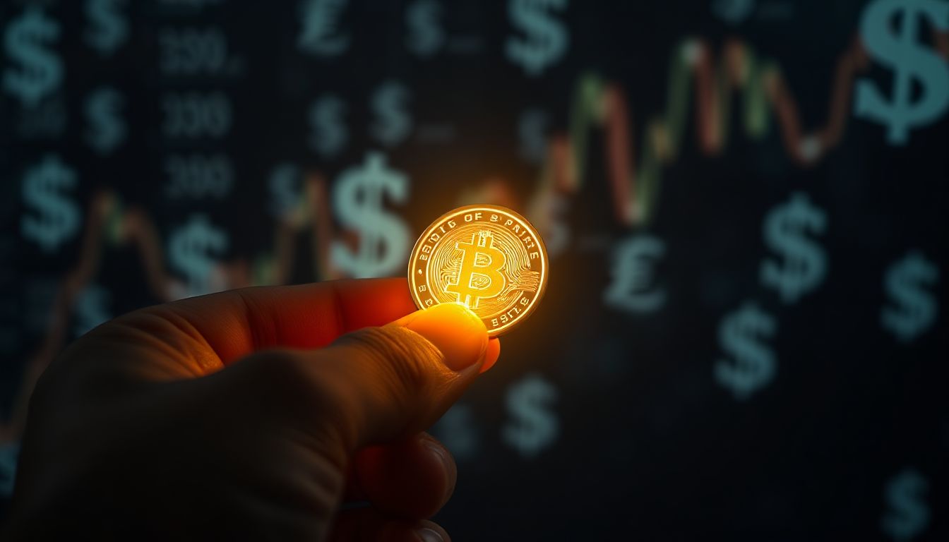 A person looks at their phone with a concerned expression, money in their hand, symbolizing urgent financial need.