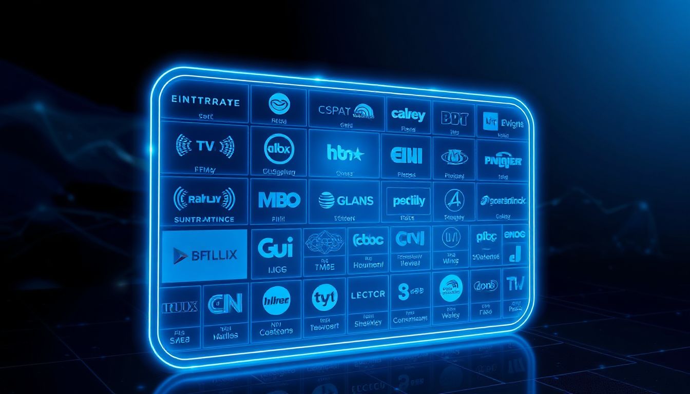 (A family excitedly watches live sports and movies on their large TV, enjoying the convenience of an IPTV schedule.)