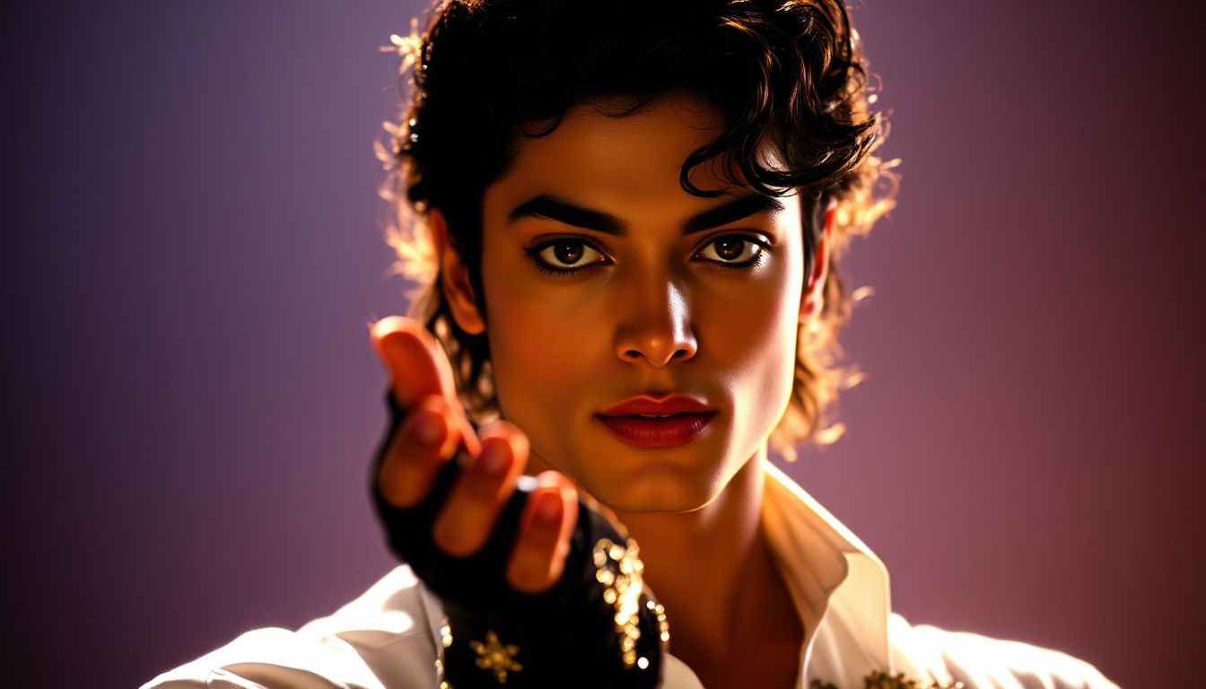 Michael Jackson en una de sus icónicas presentaciones, demostrando su inigualable talento en el escenario.