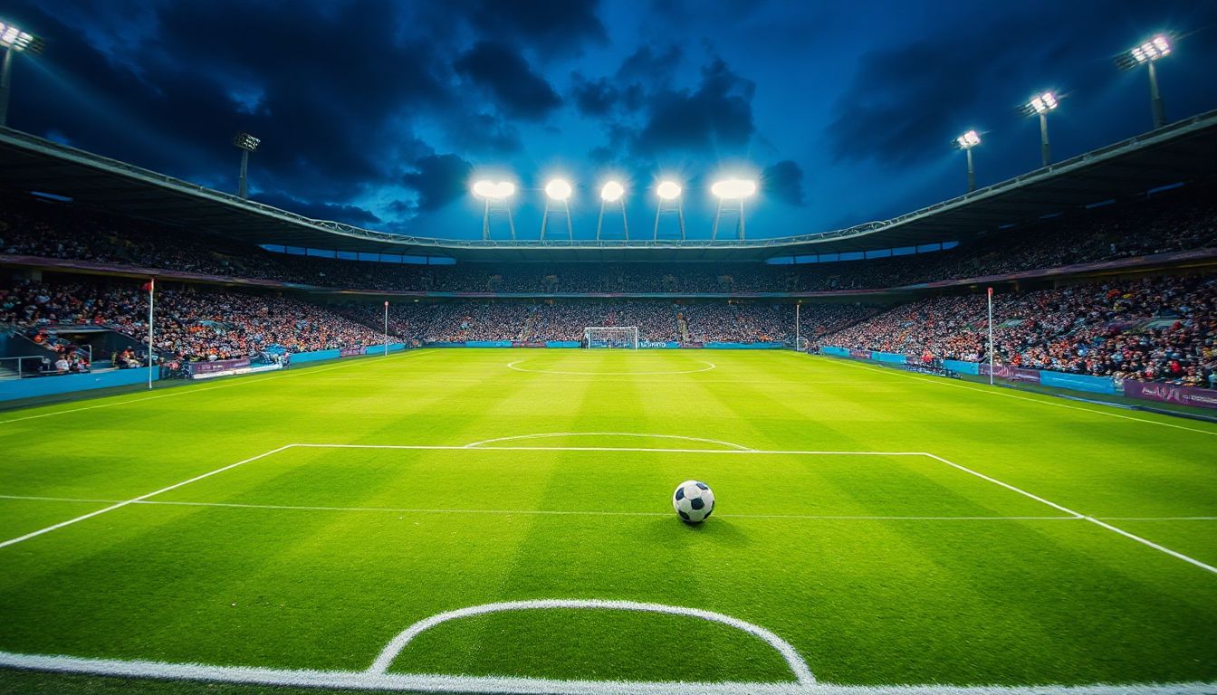 The Gtech Community Stadium stands ready under the lights, anticipating the fierce clash between Brentford and Aston Villa.
