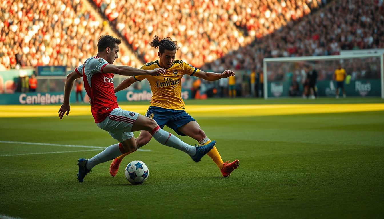 High stakes clash as Arsenal and Leeds United battle for Premier League points.
