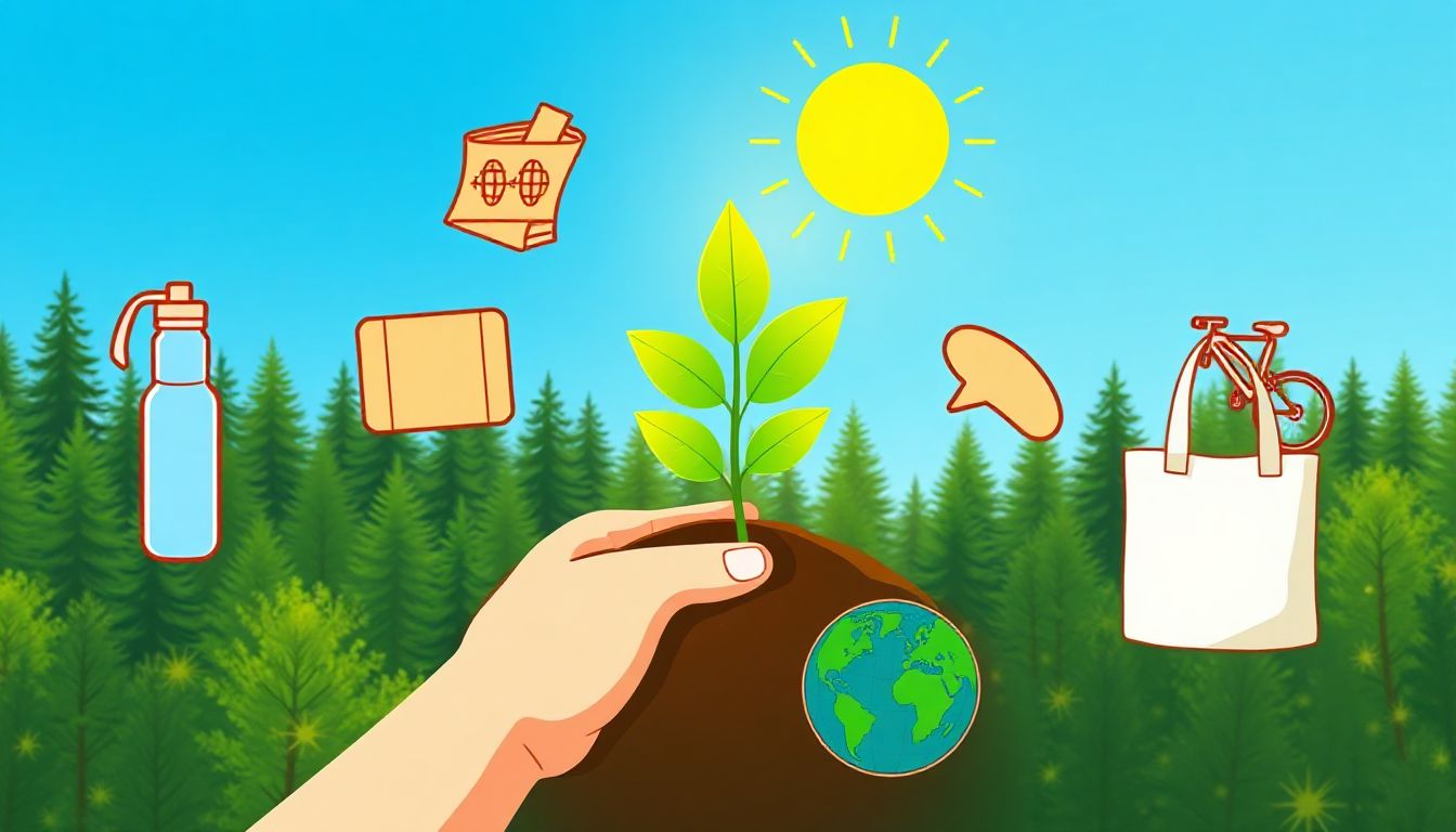 (Discover new places, keep them green. Sustainable travel protects the beauty you see.)